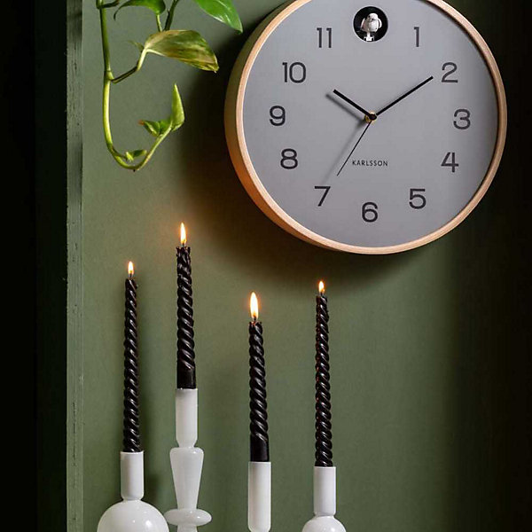 Horloge en bois de bouleau Natural Cuckoo