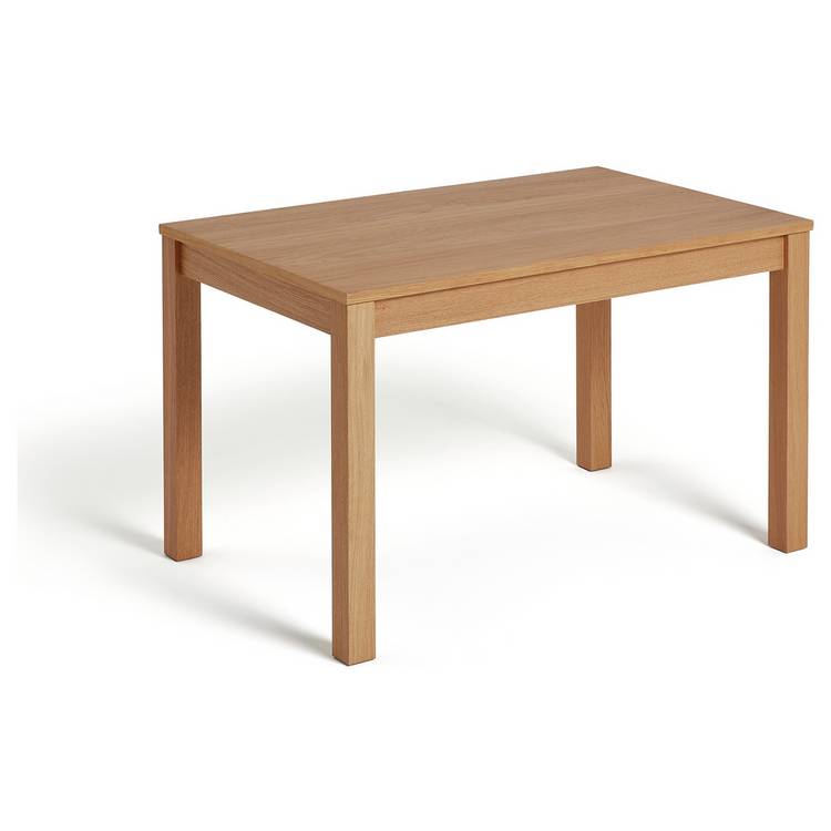 Habitat Clifton Natural Dining Table & 4 Grey Chairs