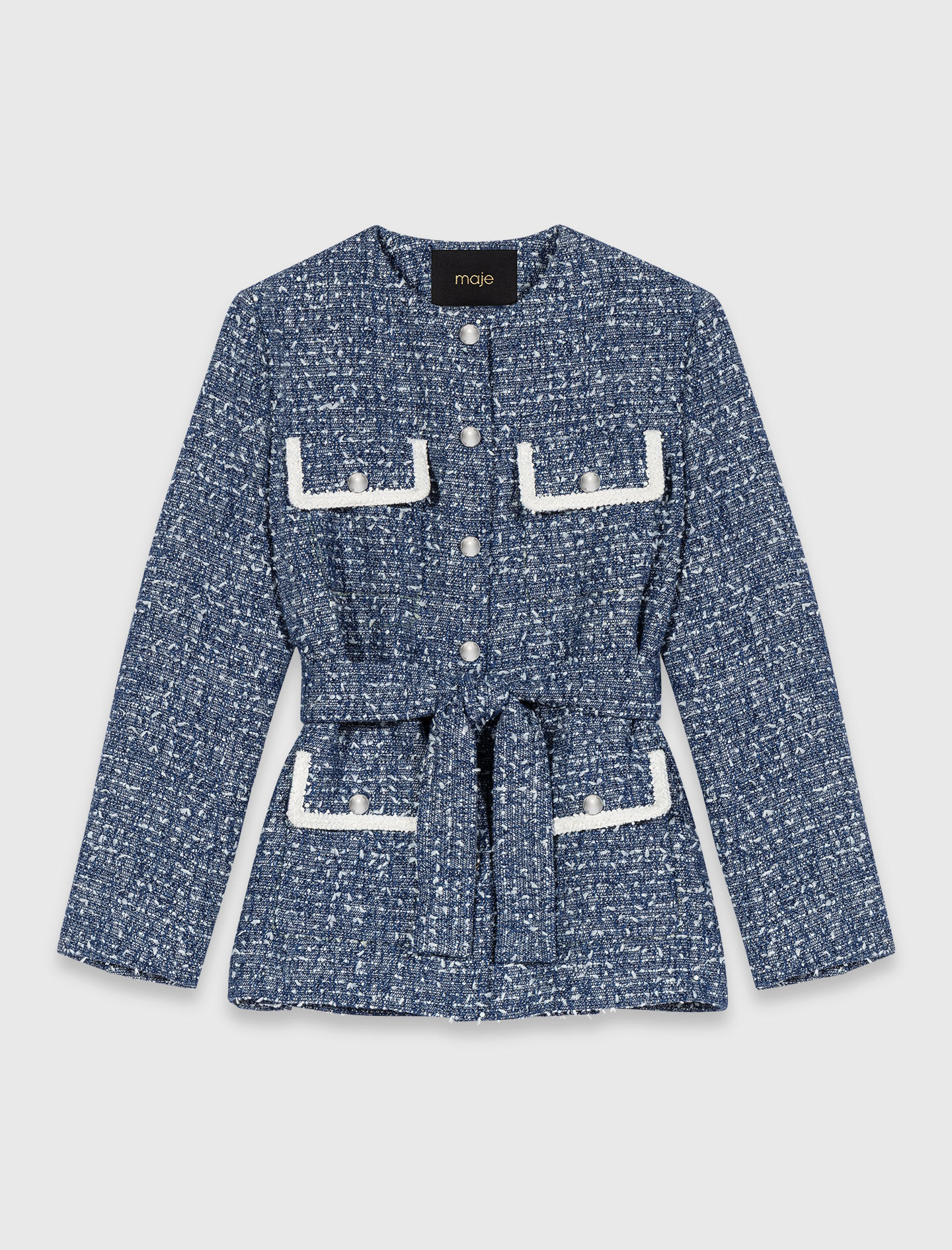 Veste 4 poches en tweed