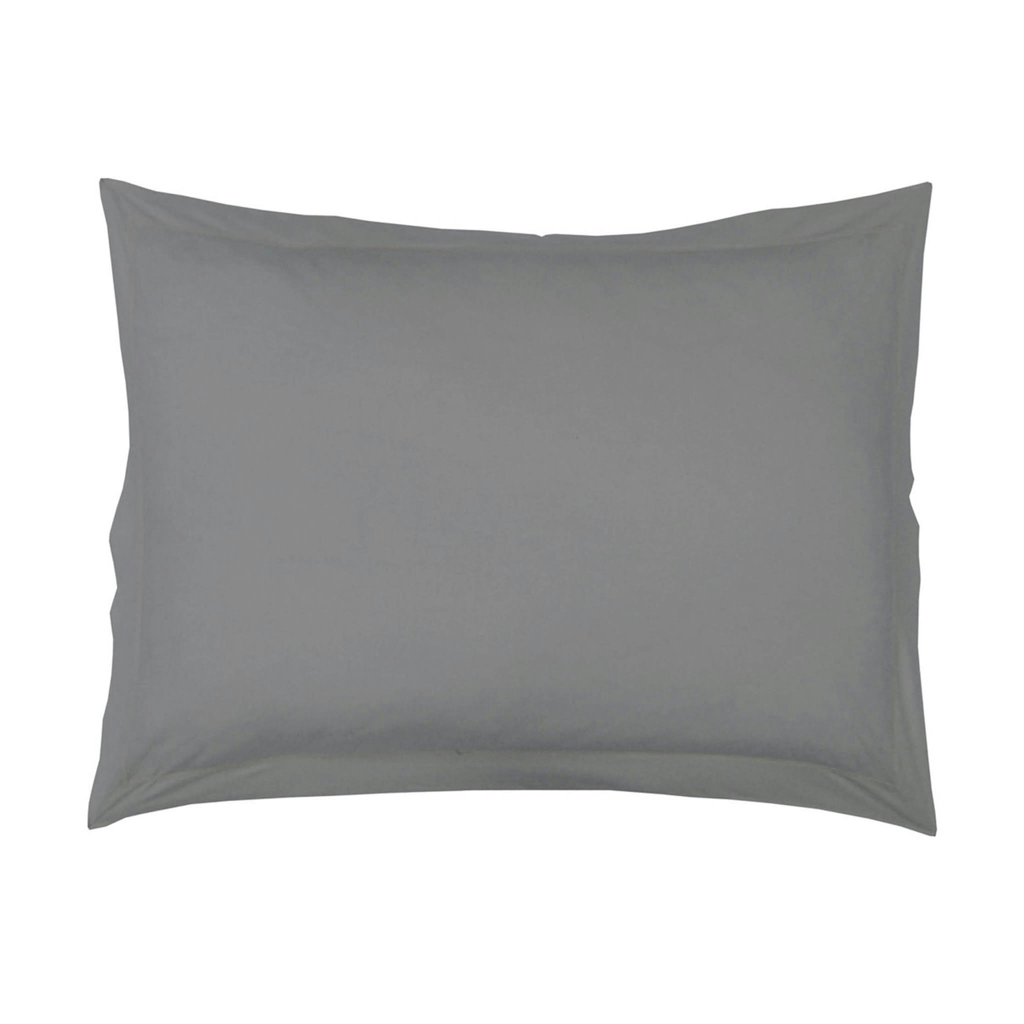 - Taie d'oreiller douceur d'intérieur grise 63x63