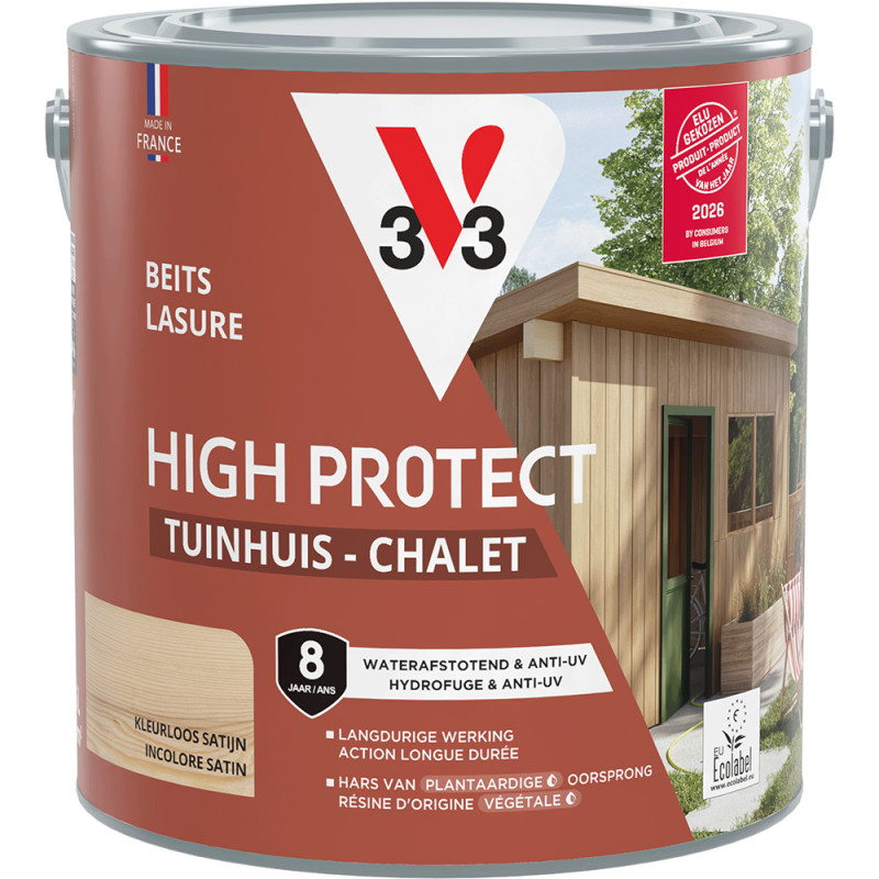Lasure pour chalet High Protect incolore 2,5 L V33