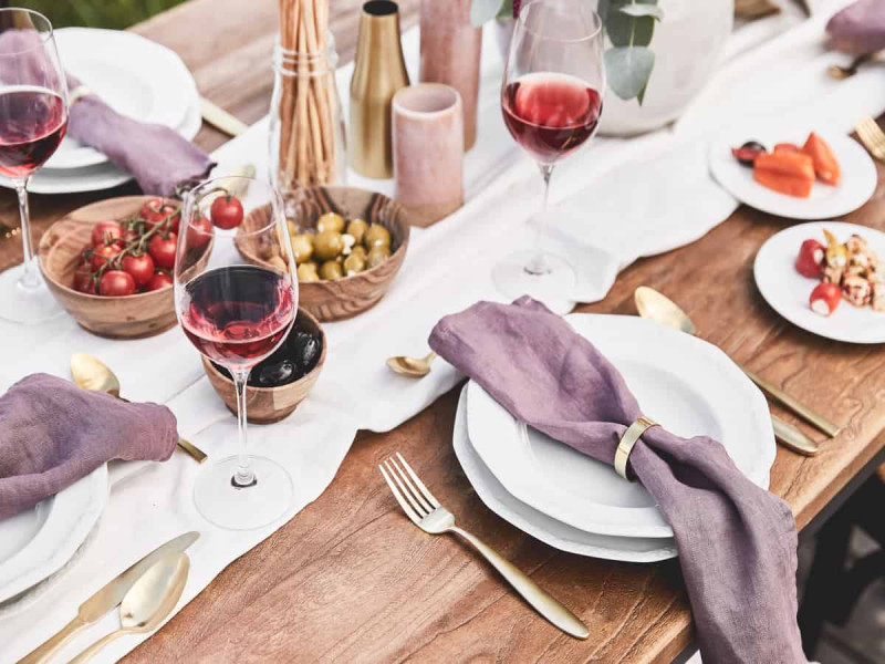 Zestaw 6 KIELISZKÓW DO WINA Lina 410ml szklane eleganckie