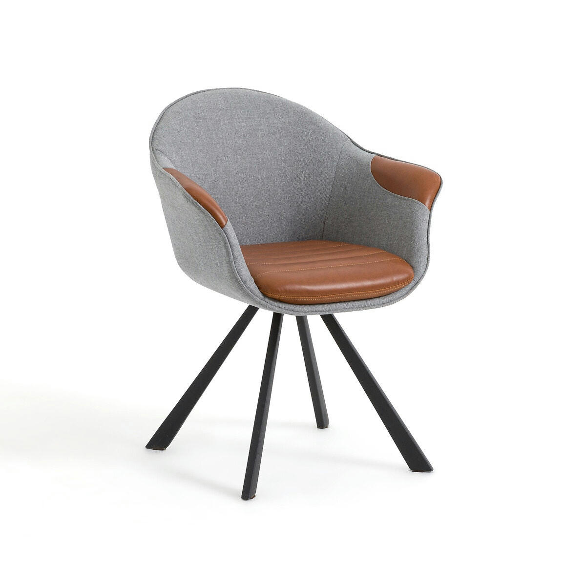 Fauteuil de table bi-matière, BIFACE