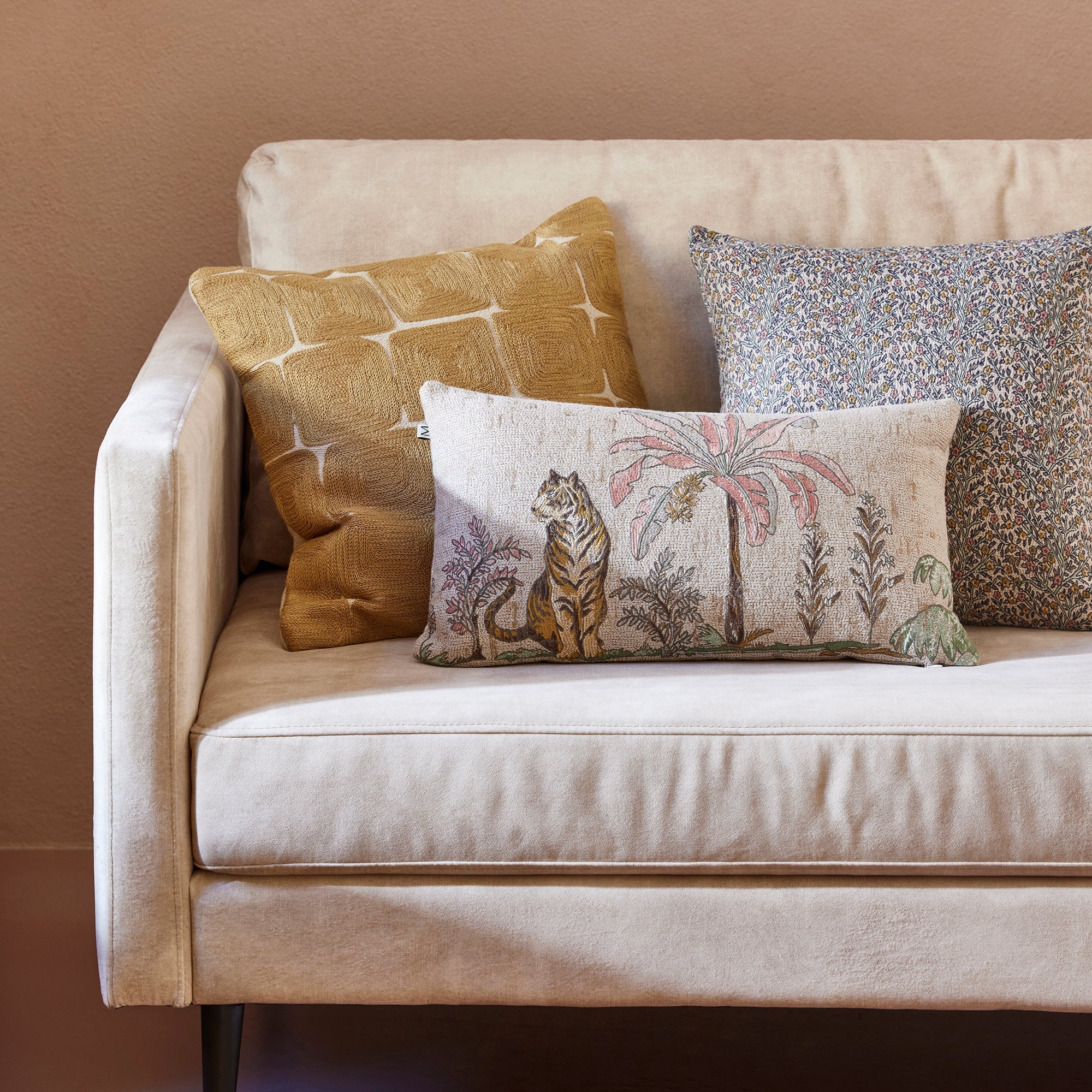 MADURA - Kussenovertrek geel 40x40 cm