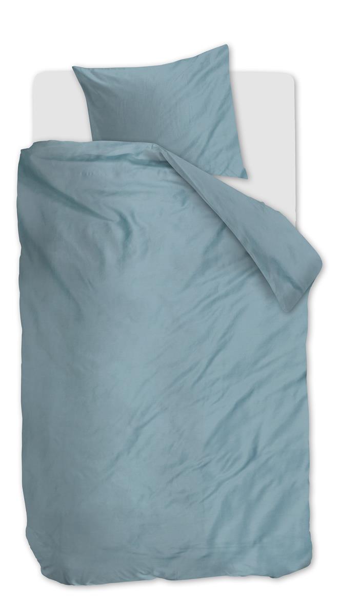 Beddinghouse Change dekbedovertrek - Effen - Eenpersoons - 140x200/220 cm - Blauw Grijs