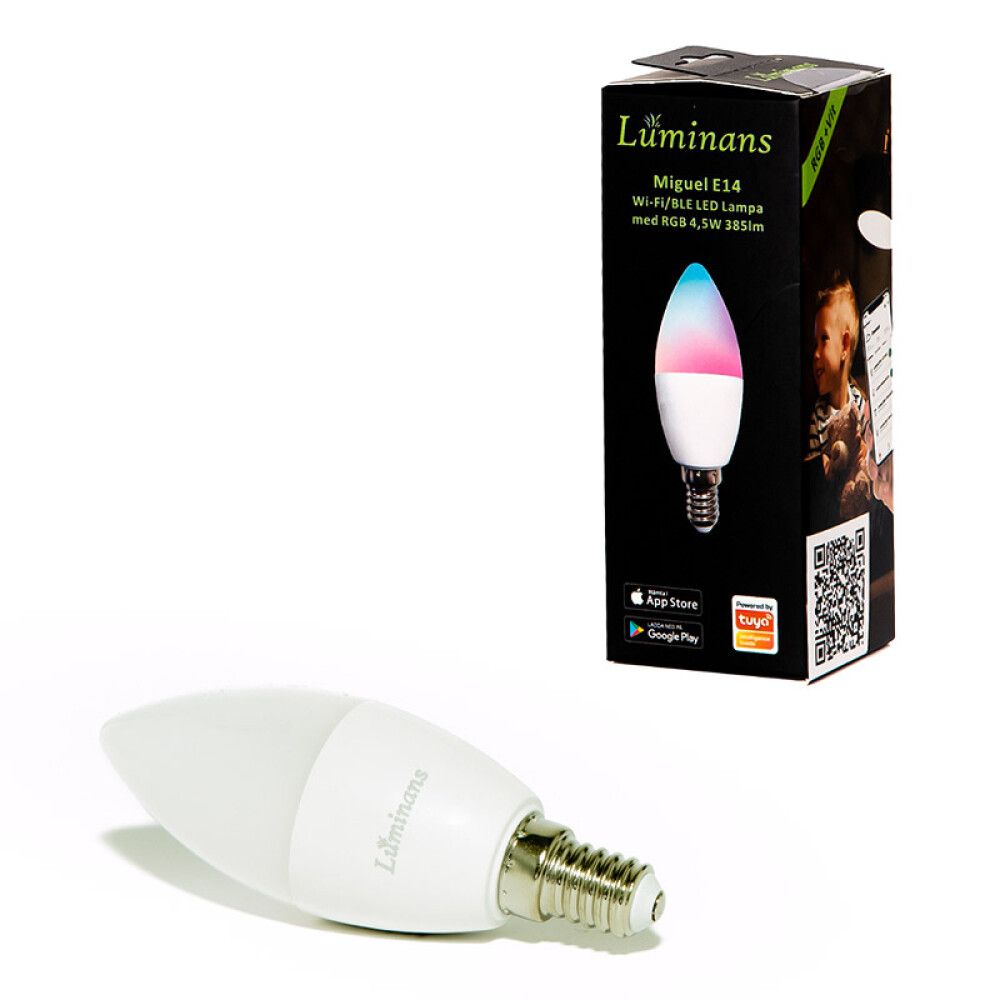 LYSPÆRE LUMINANS MIGUEL WIFI LED E14 9W