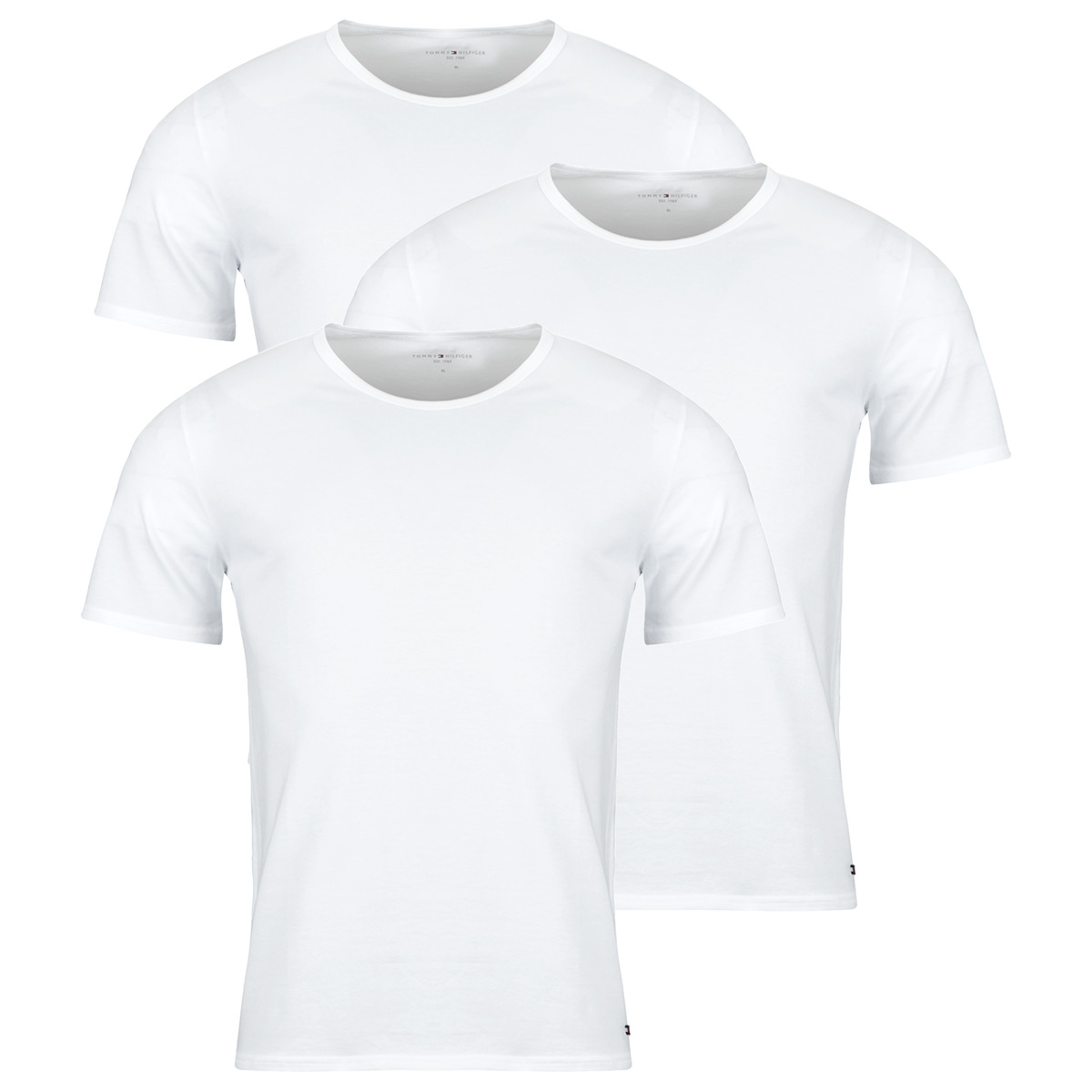 Tommy Hilfiger - STRETCH CN TEE SS X3 - White