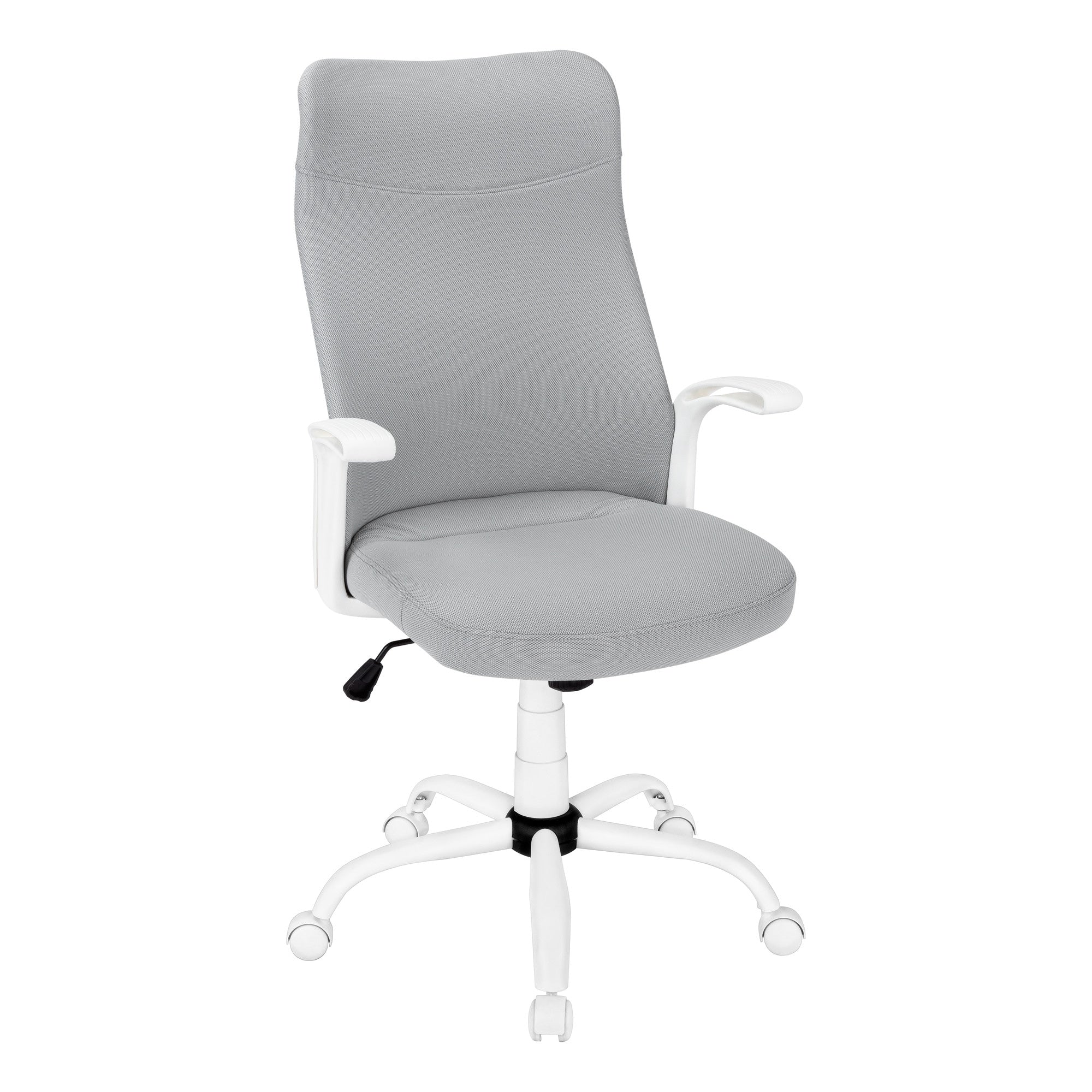 Gray and White Rolling Drafting Chair - 24' X '40.5' X '24.75