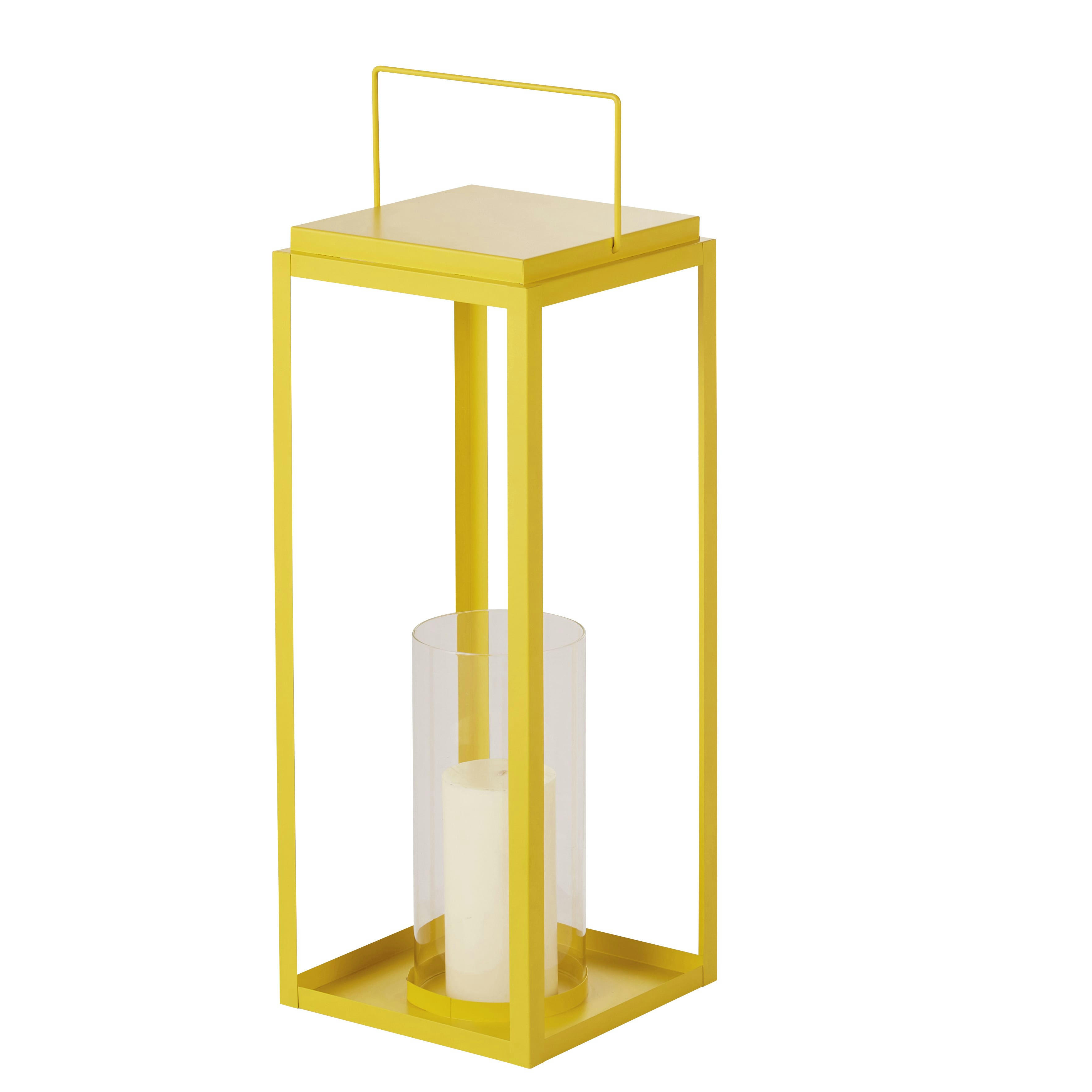BETA - Lanterne en métal jaune
