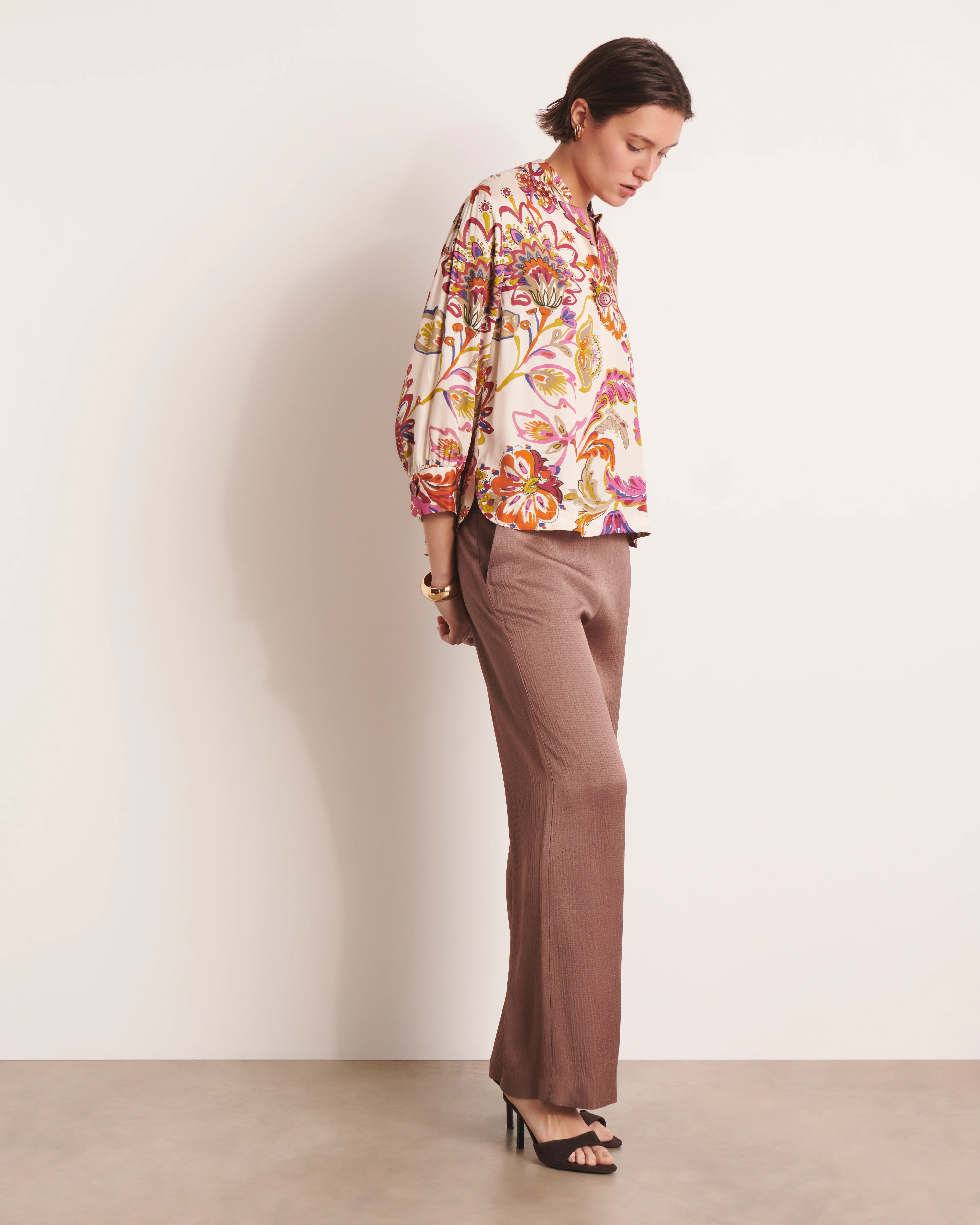 Blouse écru imprimée CIUDAD/13170/523