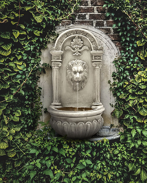 Fontaine de jardin LED MARMORE Beige clair