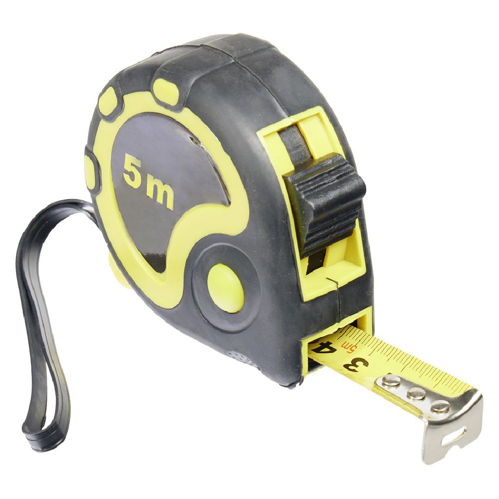 Mètre noir et jaune 5 m