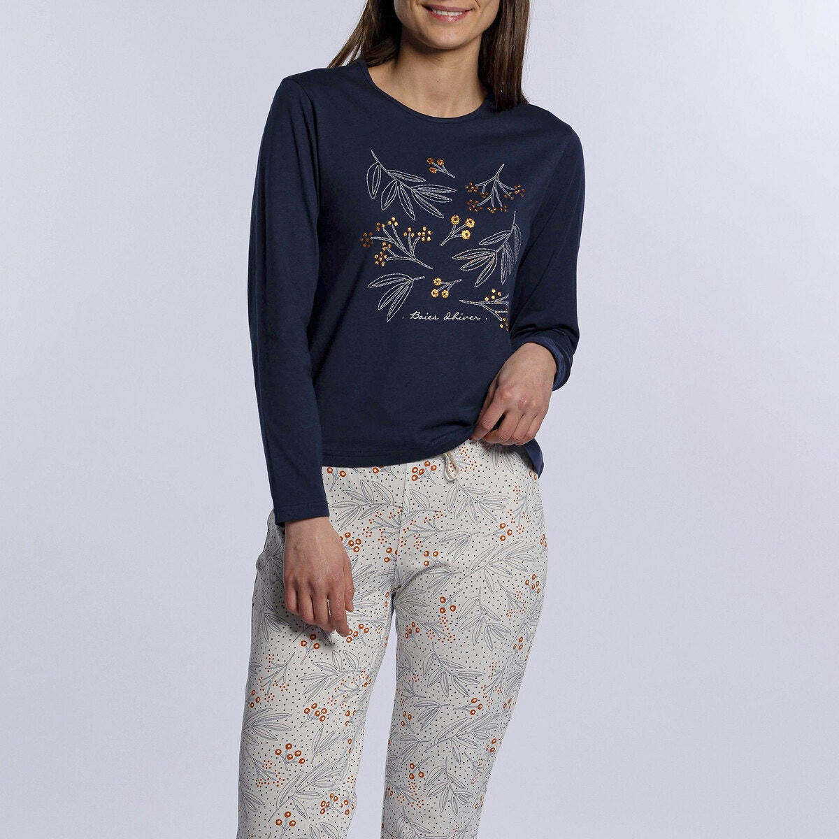 Pyjama long en jersey, Baies