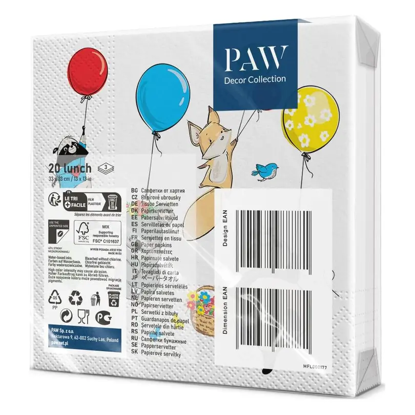 Serviette 20er-Set Caslano