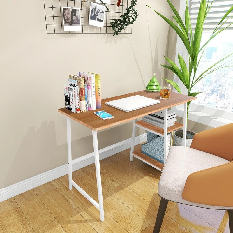 42 inch Modern Computer desk, Study Writing Table Workstation for Home Office - 18.50W*41.54L*27.95H