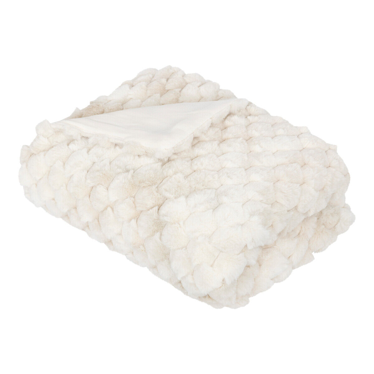 Manta ADRIEL bege pelo 120x160cm