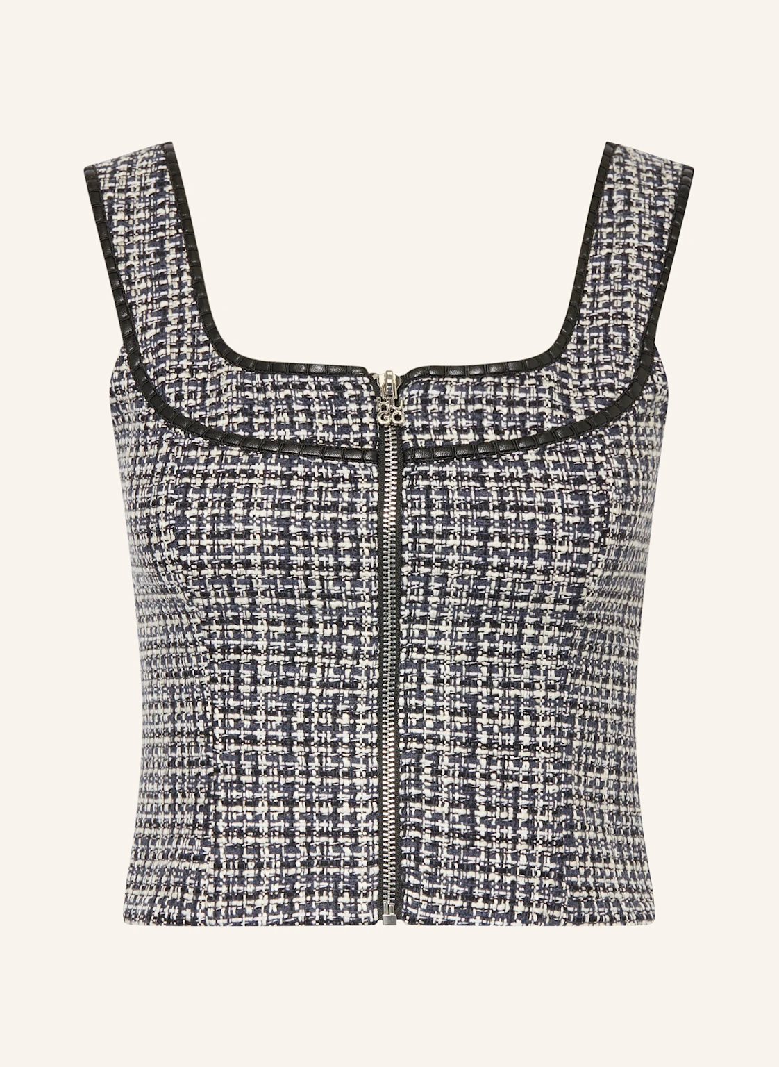 HUGO Cropped-Top CUSENE aus Tweed