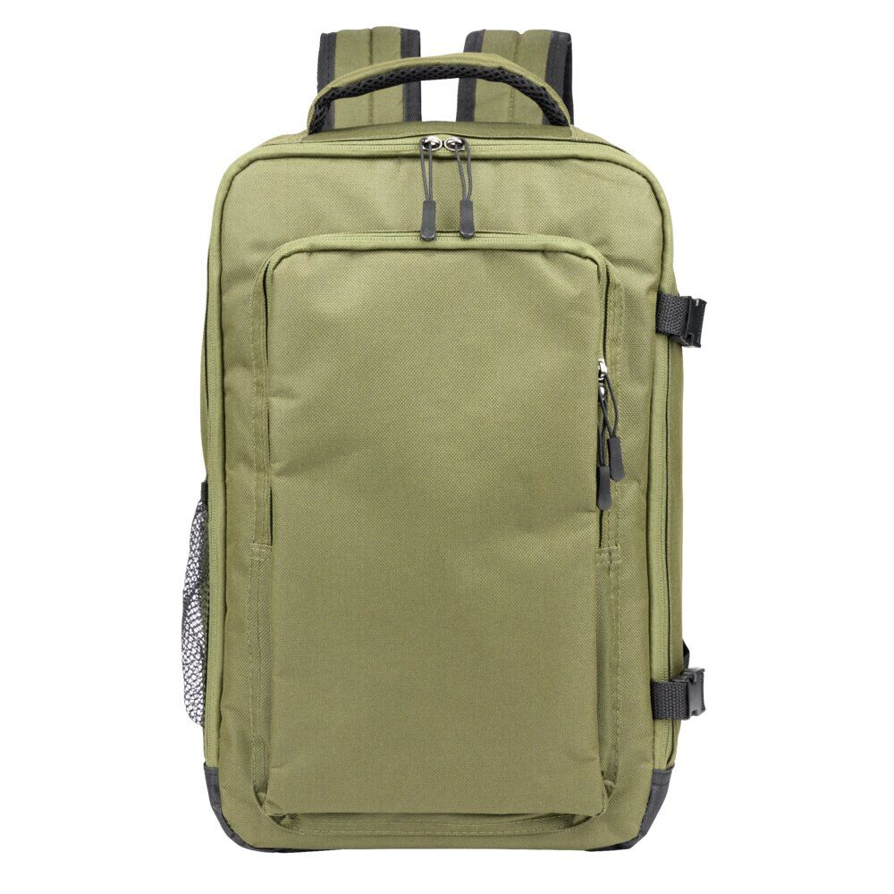 Sac à dos voyage 20L lowcost polyester vert kaki L25xP20xH40cm