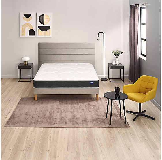 Ensemble Bultex COMFORTING   Sommier POWER   pieds 90x190 Mousse
