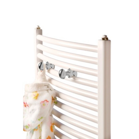 Handtuch-Haken, (BxLxT): 3,5 x 6 x 3,5 cm, chromfarben, kunststoff