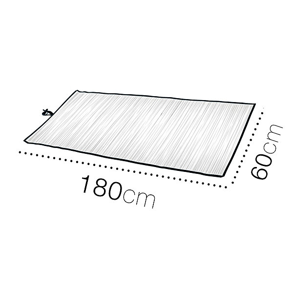 Lot de 4 Tapis de plage en fibres naturelles, coloris aléatoire - Largeur 60 x Longueur 180 cm