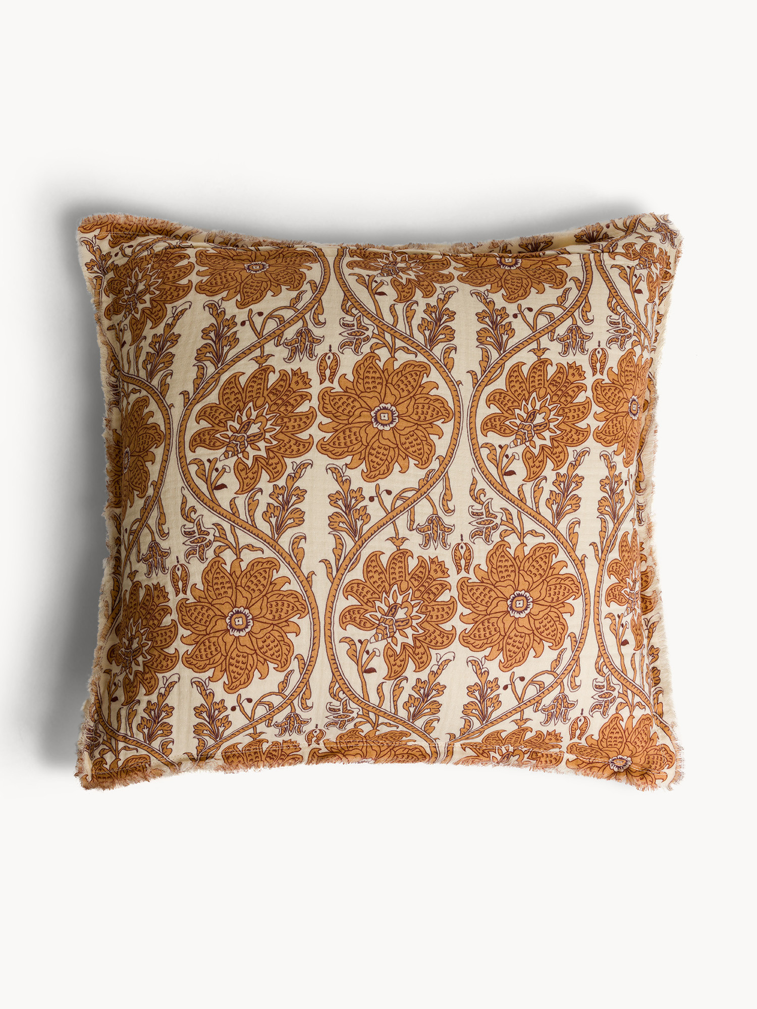 Cuscino 50x50 cm in cotone con stampa floreale