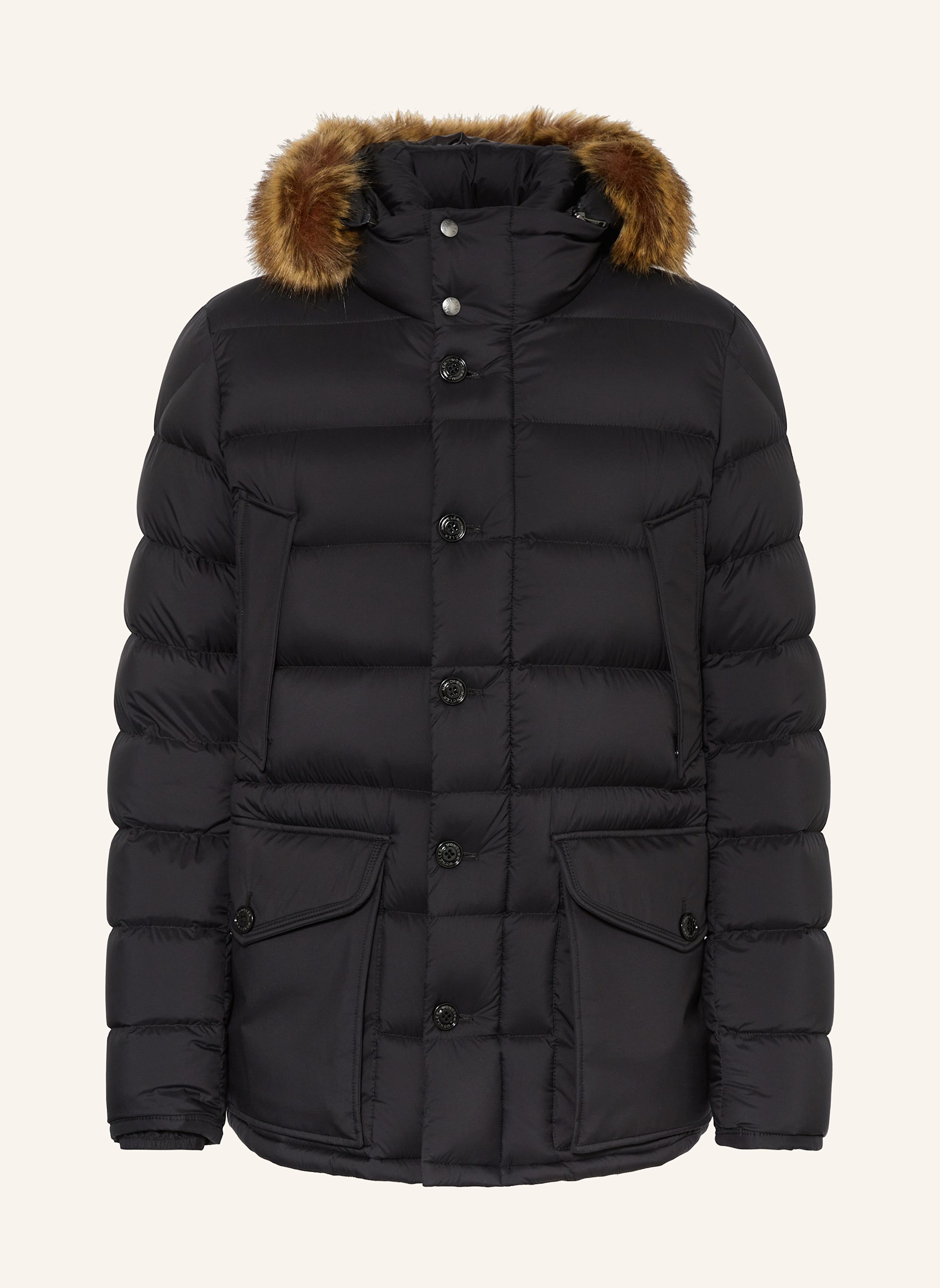 MONCLER Daunenjacke CLUNYE mit abnehmbarem Kunstpelz