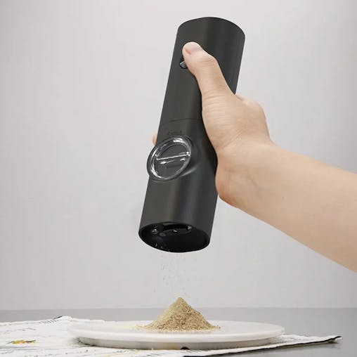 NNEOBA Electric Automatic Pepper and Salt Grinder with LED Light(1pc)