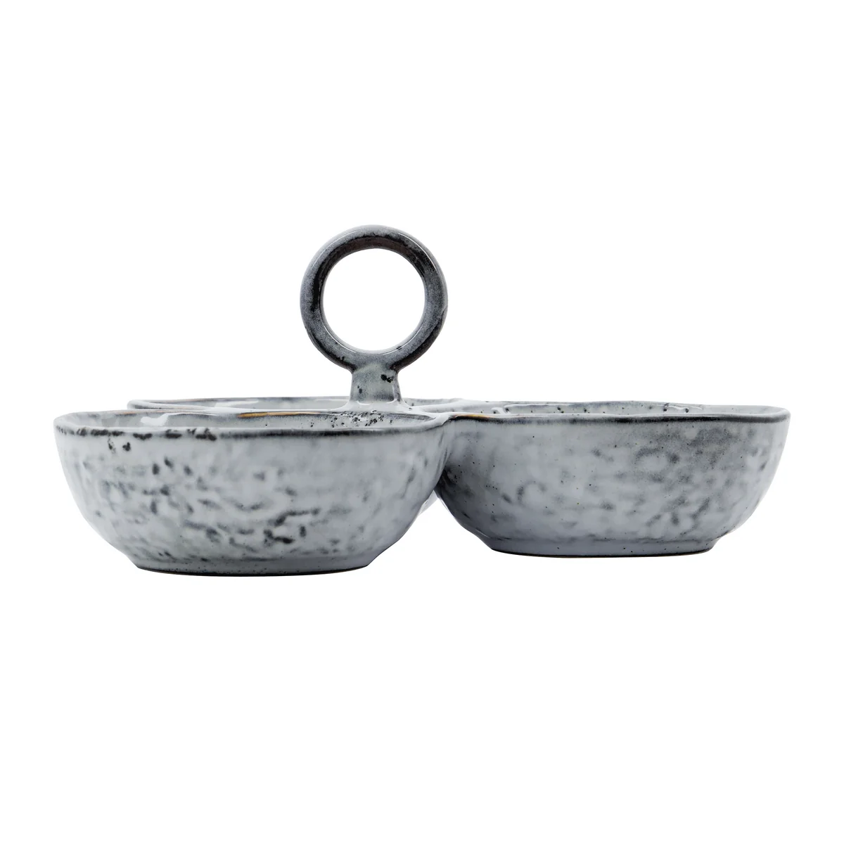 House Doctor - Rustic Servierschalen, grau / blau