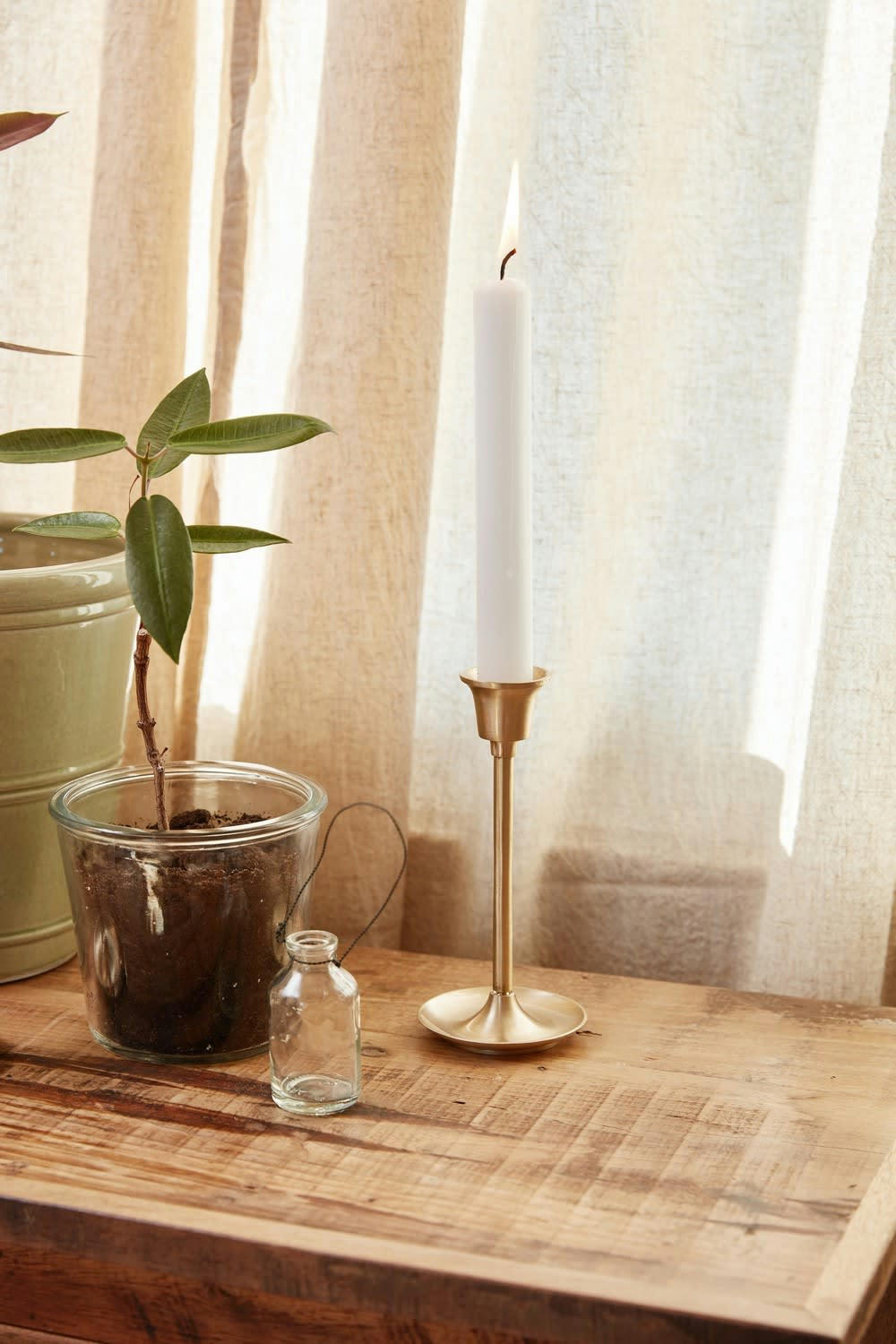 - Bougeoir Métal Laiton 7X7