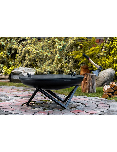 Couvercle de brasero rond en acier avec 2 anses 102 cm