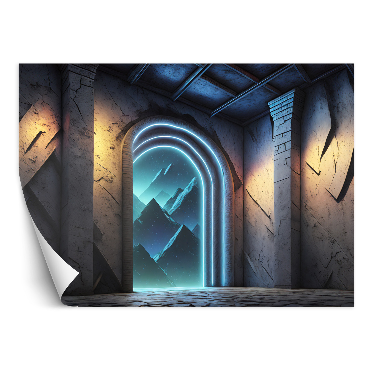 Feeby Fototapeta Portal Neon Fantastics Abstrakcja