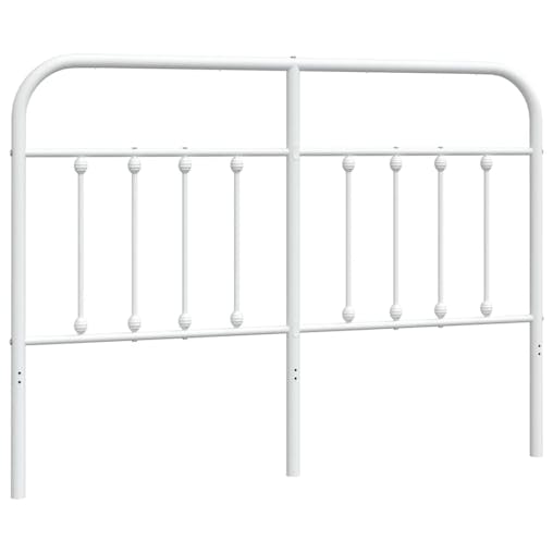 NNEVL Metal Headboard White 137 cm