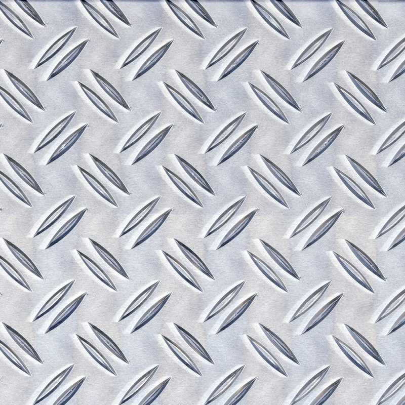 Tôle en aluminium structurée grains de riz 250 x 500 x 1,5 mm ALBERTS