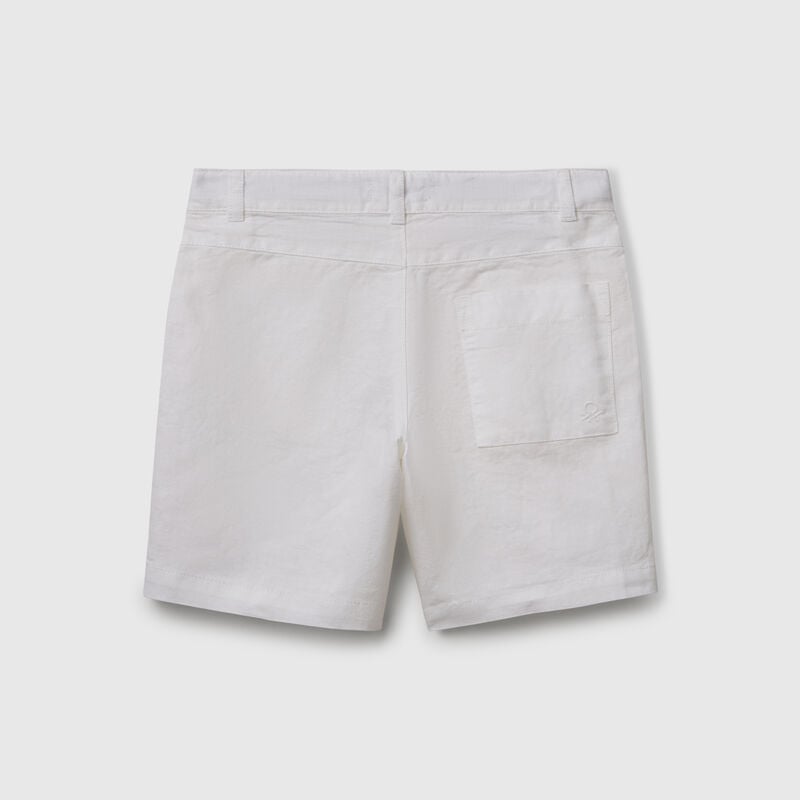 Shorts in linen blend
