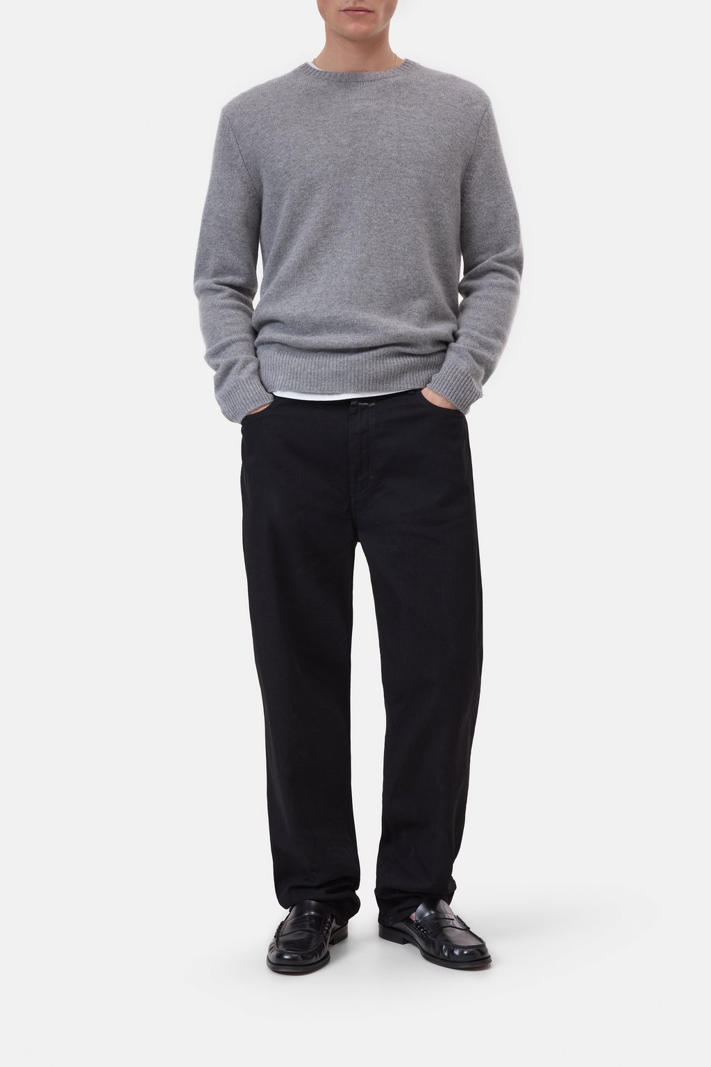 Rundhals-Pullover aus Kaschmir