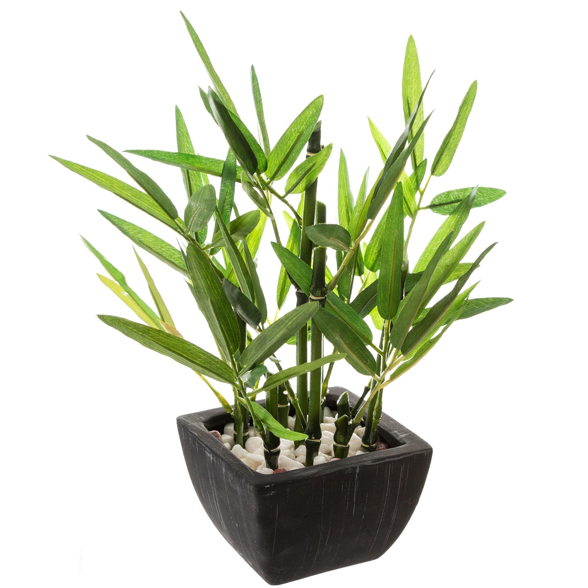 Sztuczne kwiaty w doniczce - ozdobny bambus, 26 cm