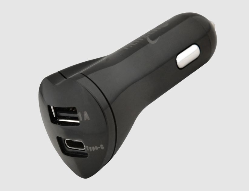 Kfz-USB Ladegerät 2-fach Schwarz