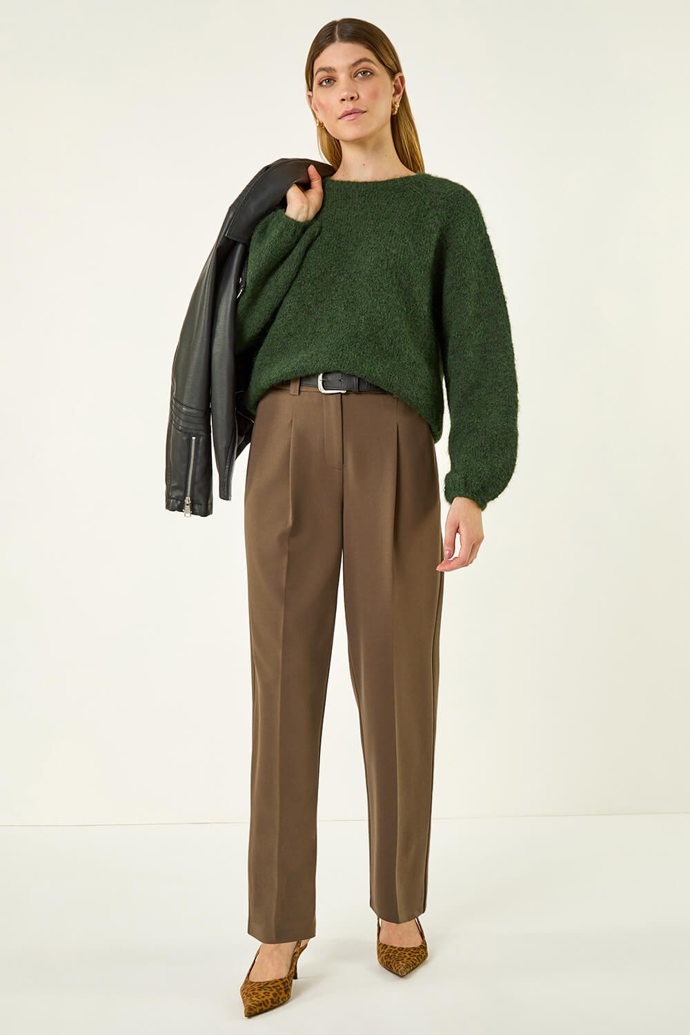 Roman Barrel Tapered Leg Trousers
