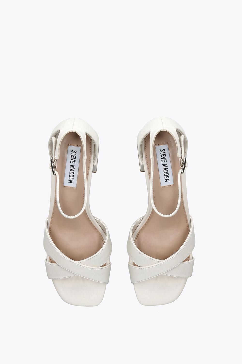 STEVE MADDEN Fergie White' Leather Sandals