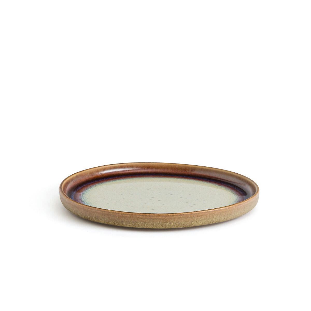 Lot de 4 assiettes à dessert grès irisé, Liega