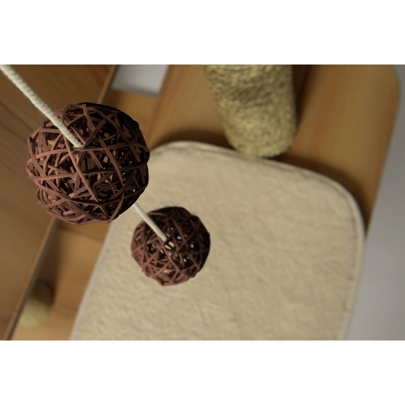 Kratzbaum »V-High Base«, BxH: 55 x 121,5 cm, walnussfarben