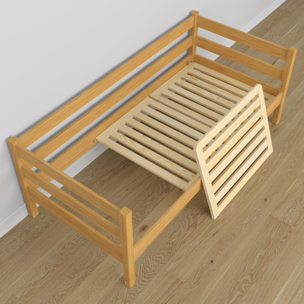 Drewniane łóżko sofa z szufladą na materac N01