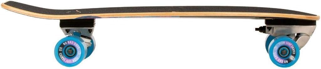 Flow Surf Skates Cruiser - 29x10 7-Ply North American Maple Deck, Carving Truck, Fully Assembled, Supports up to 275 lbs for Surf-Like Carving
