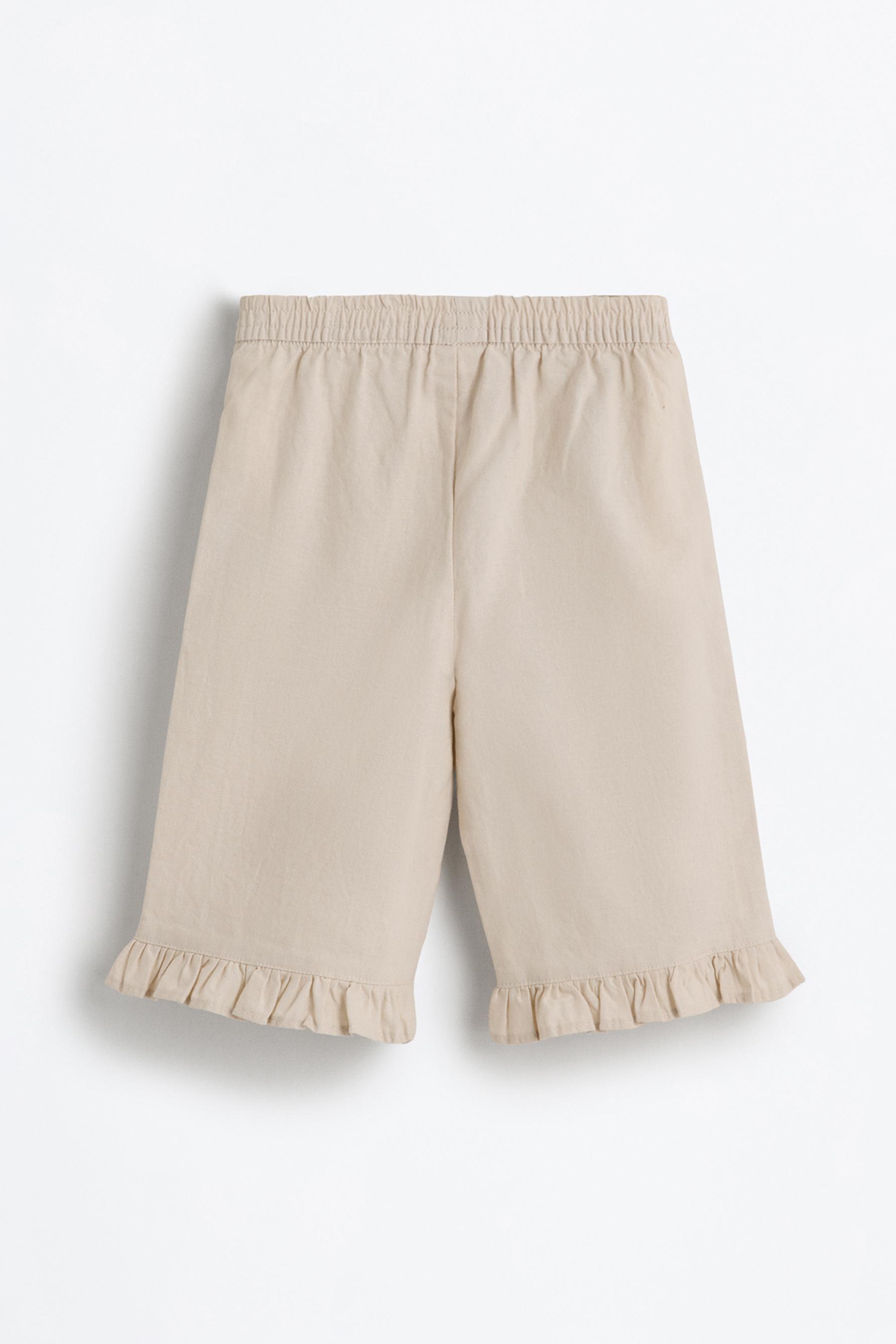 Pantalón lino - algodón volante