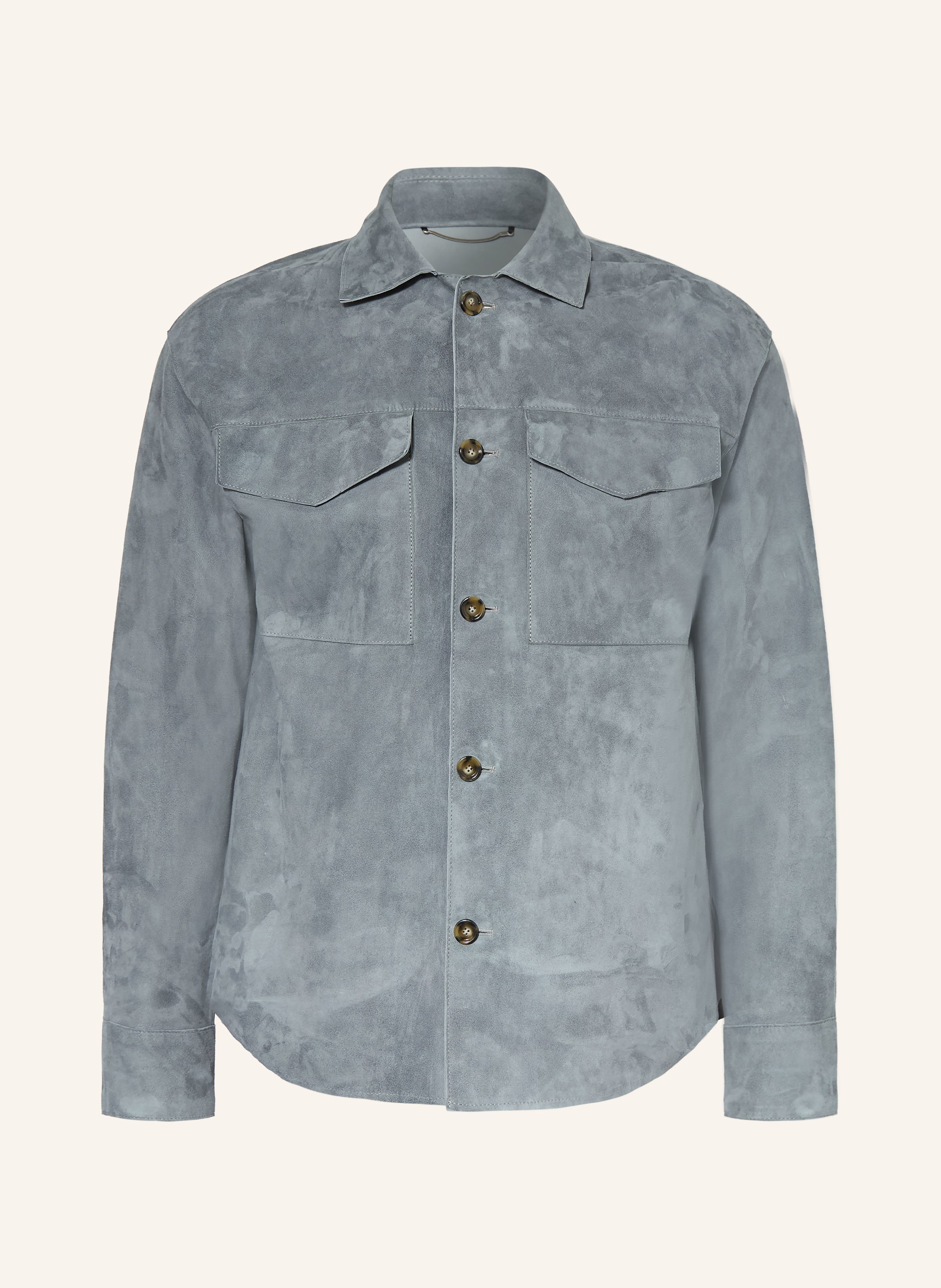LARDINI Leder-Overshirt