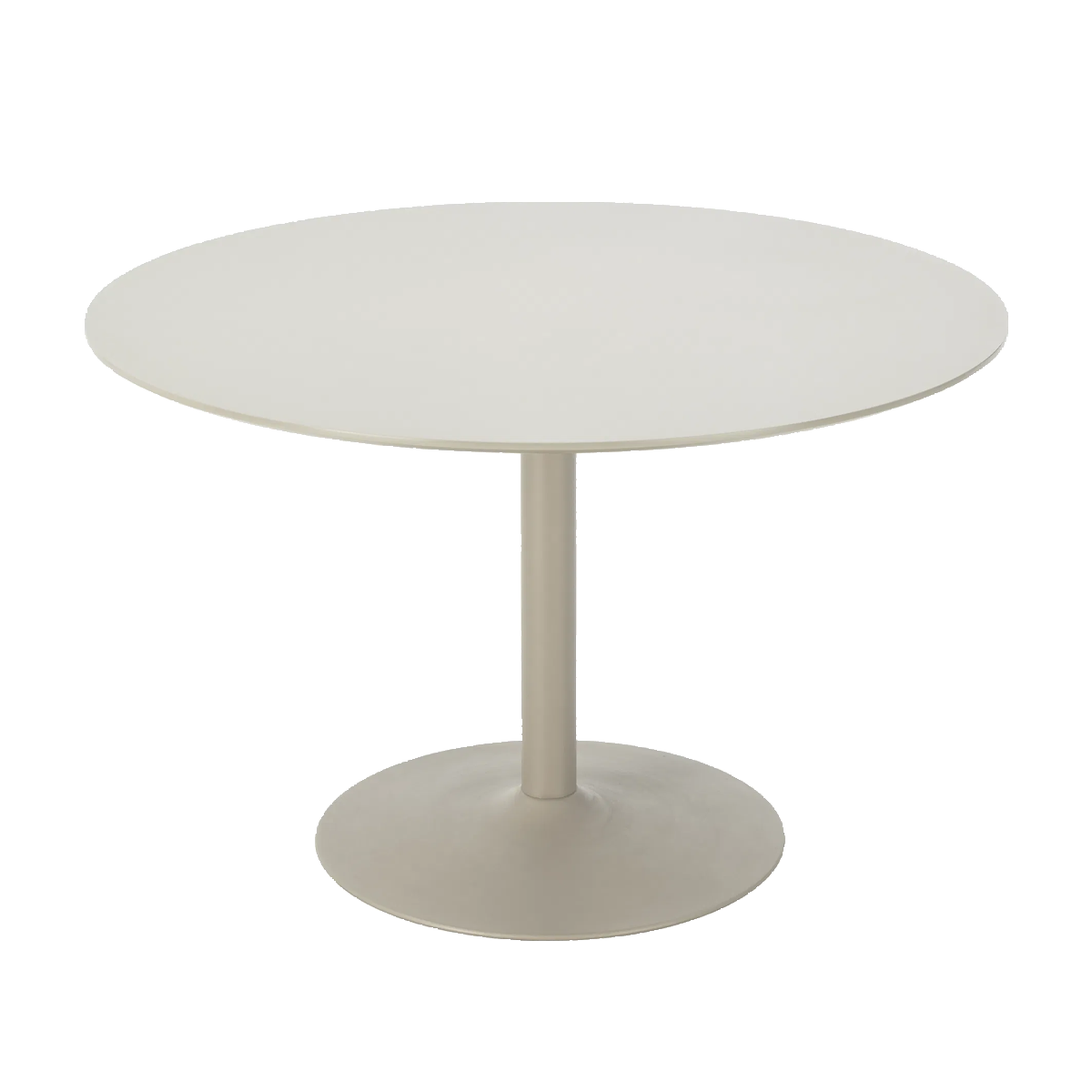 Artichok Richie houten eettafel beige - metalen onderstel - Ø120 cm