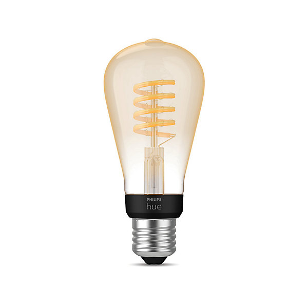 Ampoule LED connectée Philips Hue oblong IP20 E27 550lm 7W blanc