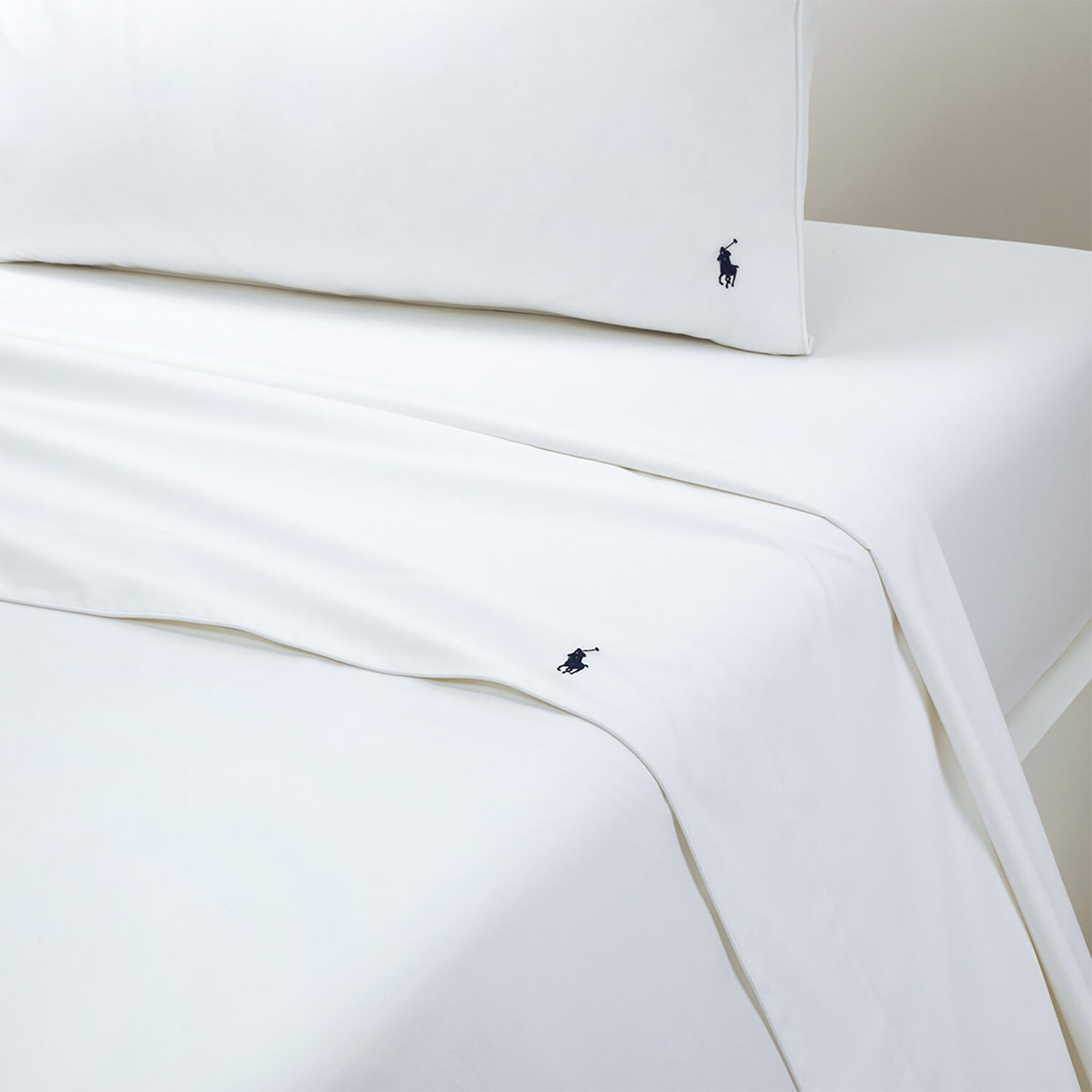 Polo Player fladt lagen, white