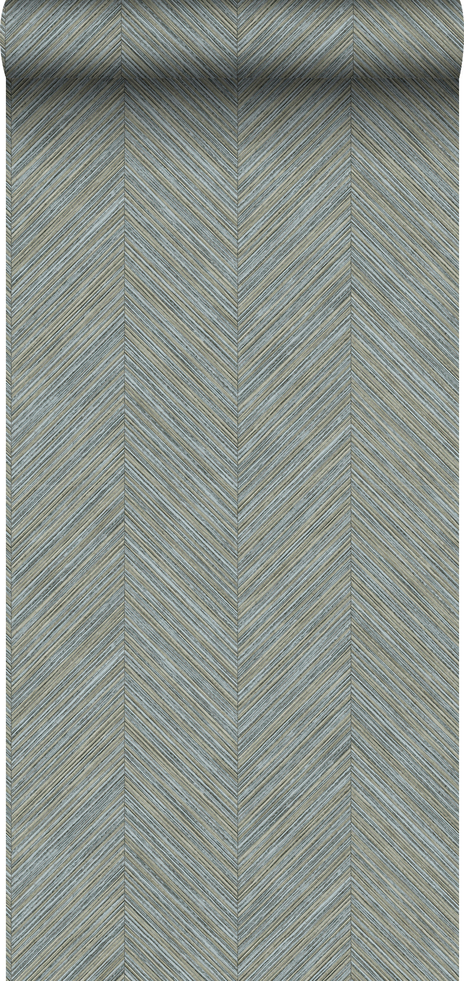 Sanders & Sanders behang visgraat-motief vergrijsd blauw - 53 cm x 10 m - 640248